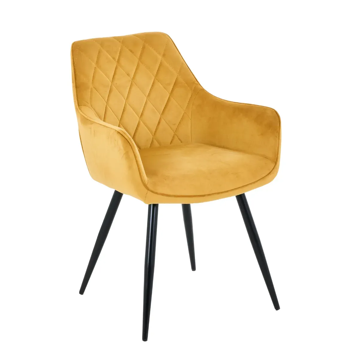 DL NELIA Sárga design Kárpitos beltéri szék