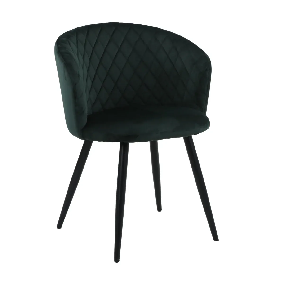 ET KATHERIN Sötétzöld design Kárpitos beltéri szék