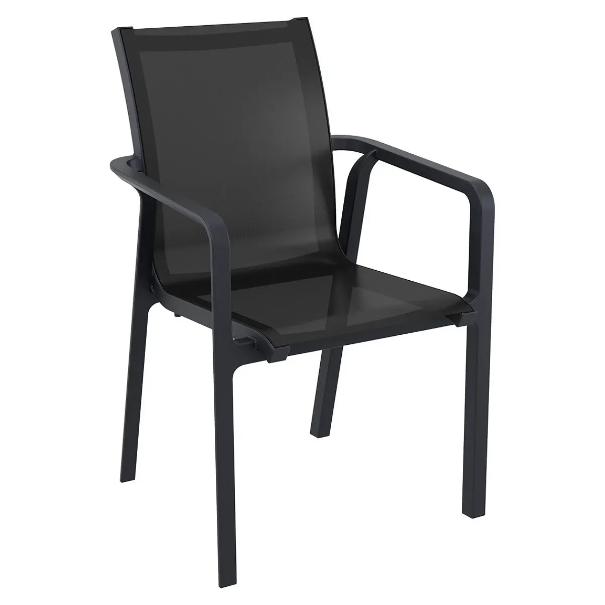 ST PACIFIC Black design Plastic outdoor chair (másolat)