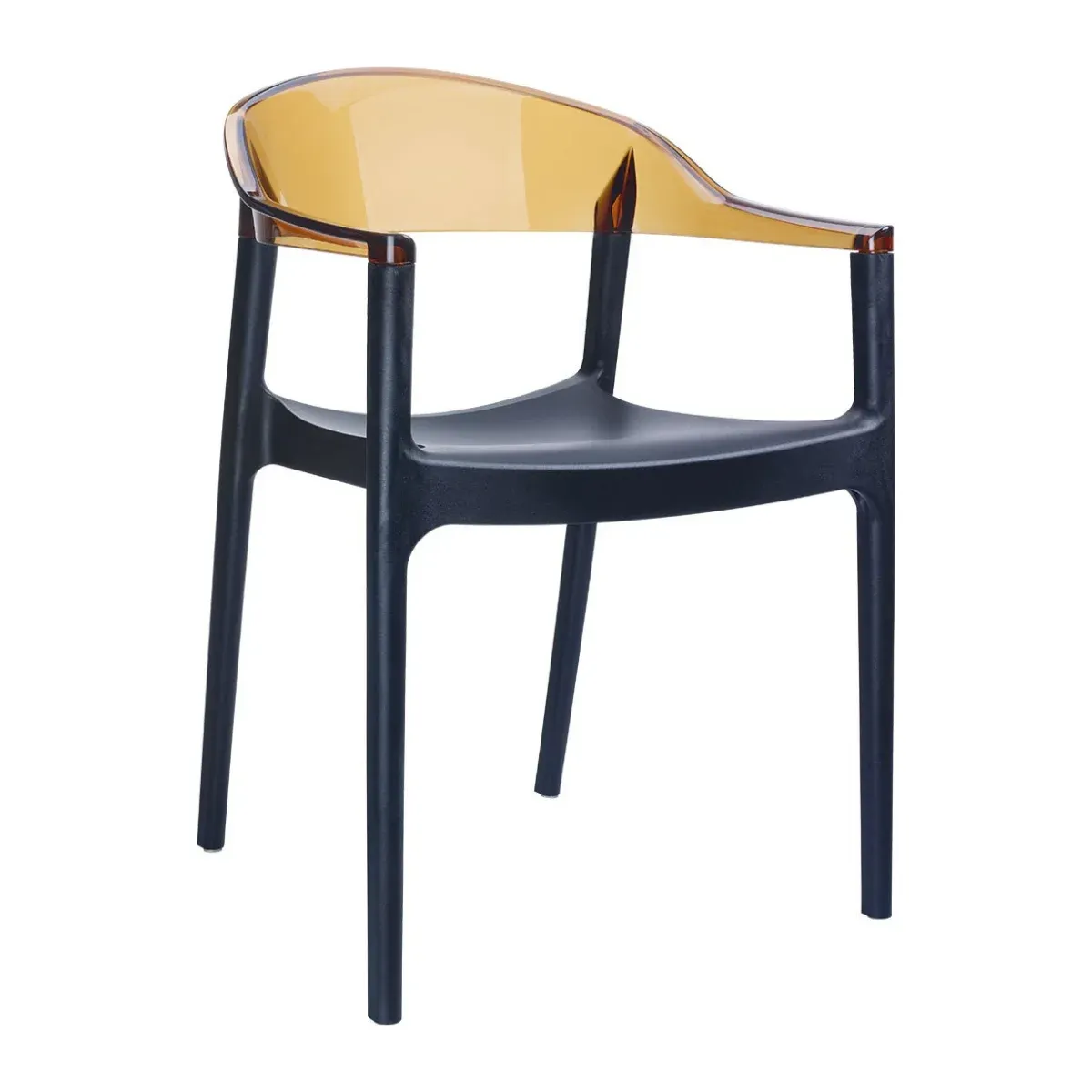 AT-ST CARMEN Black design Plastic outdoor chair
