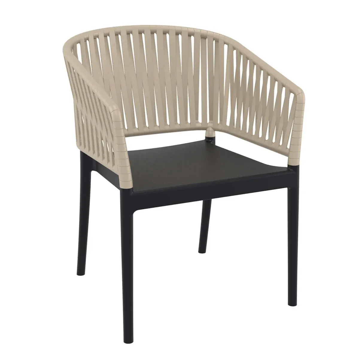 AT-ST PORTOFINO     Szürke design Műanyag kültéri szék