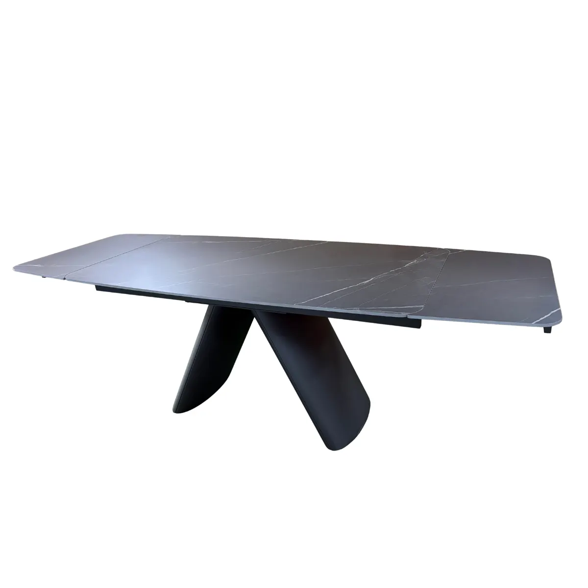 DL CHARLOTTE Black elegant Bővíthető étkezőasztal