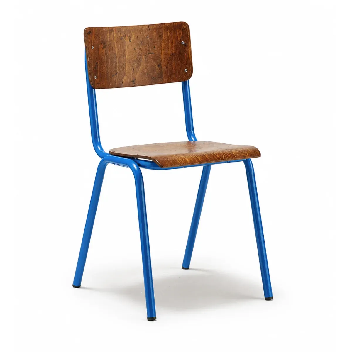 AT SCUOLA Blue industrial Wooden indoor chair