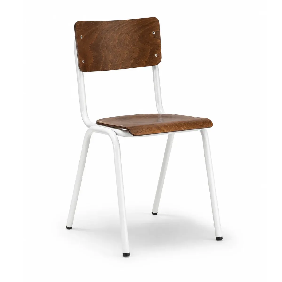 AT SCUOLA White industrial Wooden indoor chair