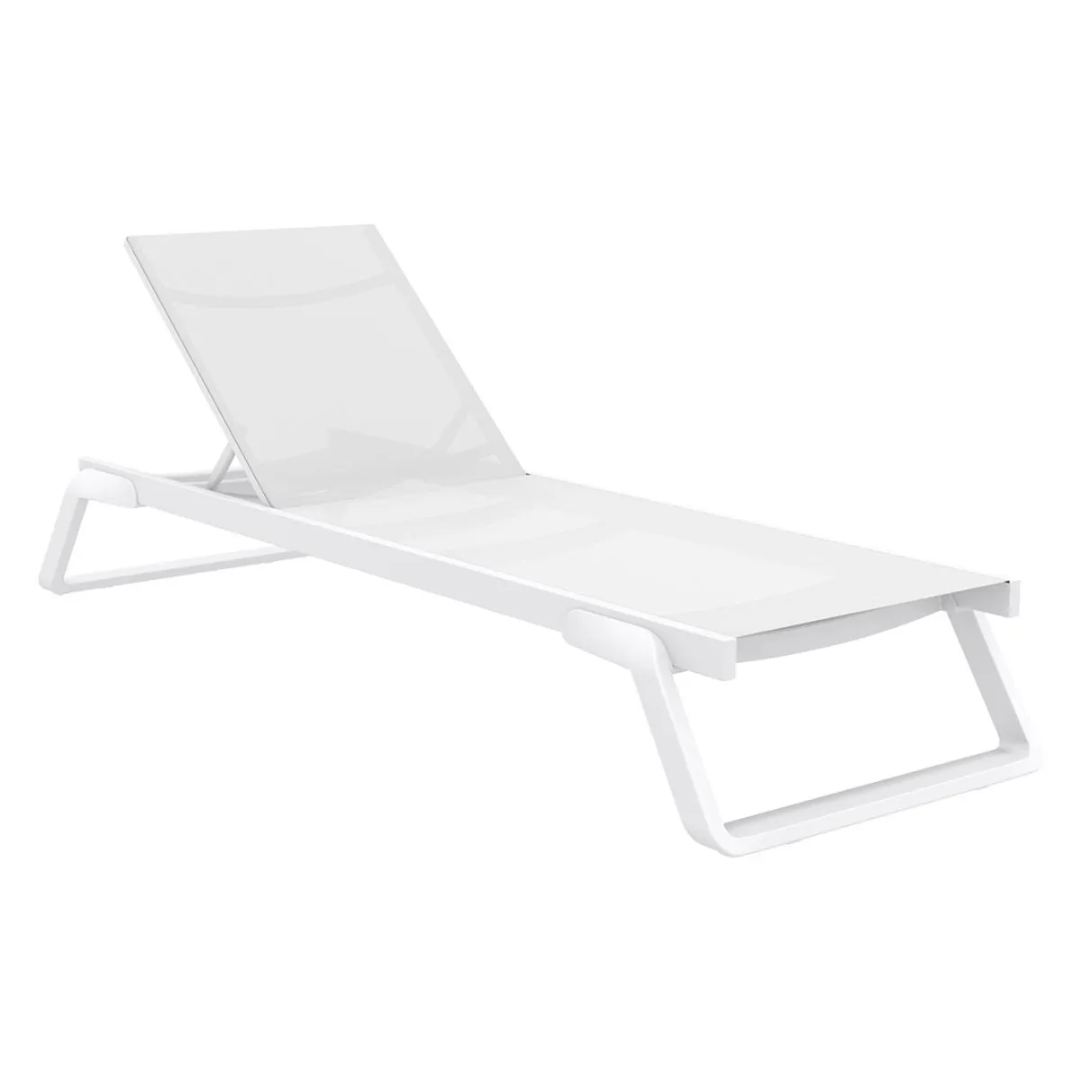 AT-ST TROPIC White modern Sunbed/Lounger