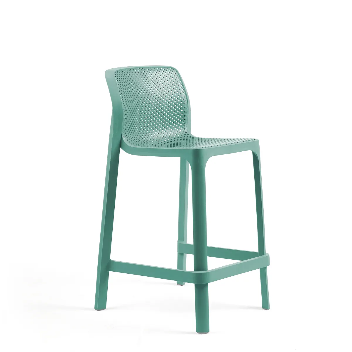 NARDI NET STOOL MINI Mint design Plastic outdoor bar stool