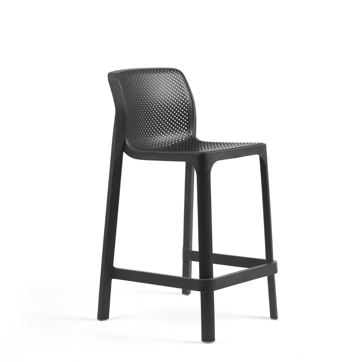 NARDI NET STOOL MINI Grey design Plastic outdoor bar stool