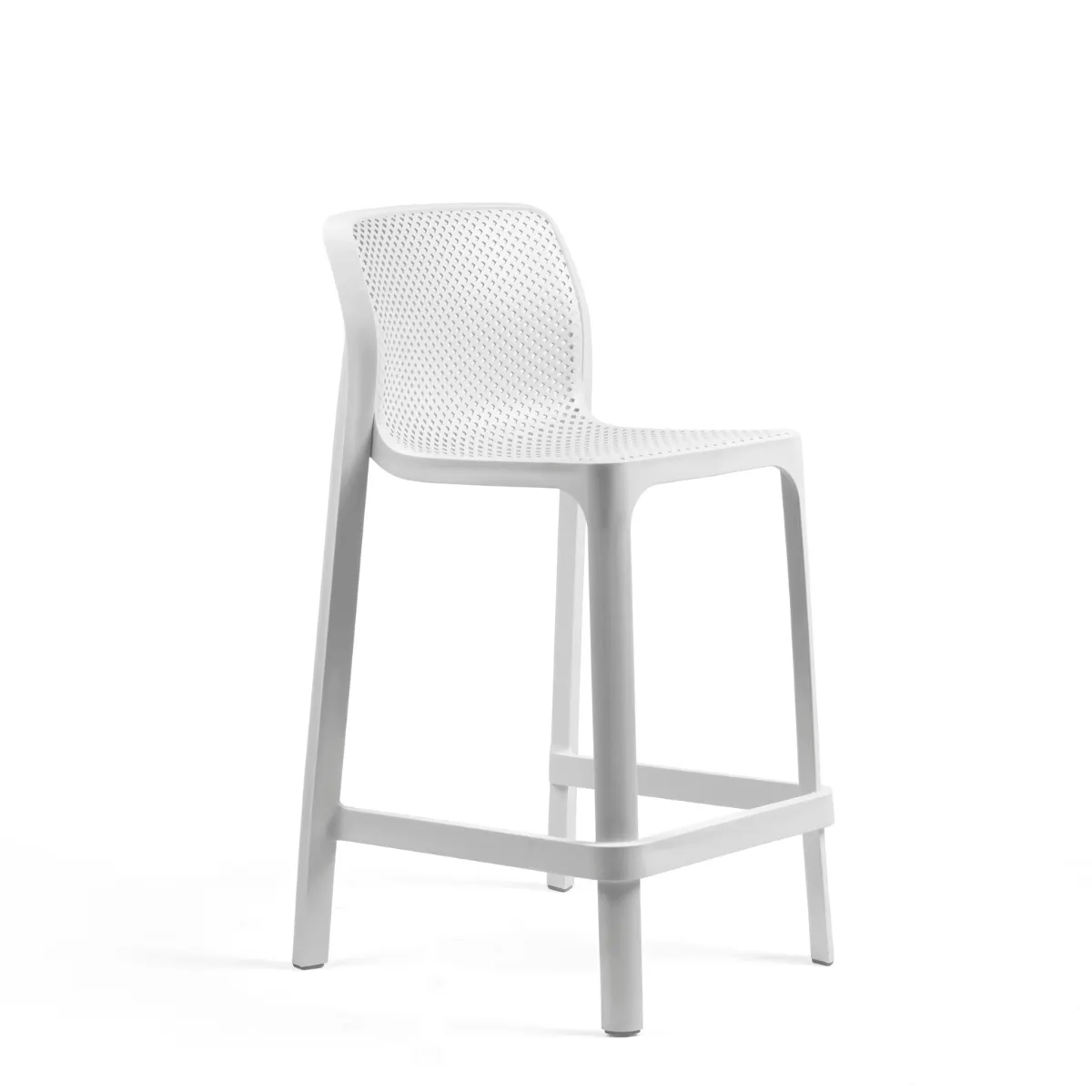NARDI NET STOOL MINI White design Plastic outdoor bar stool