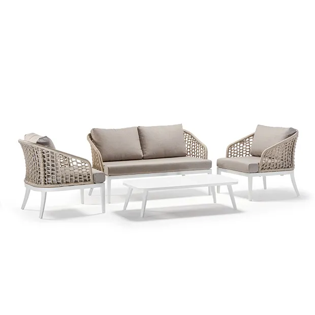AT GRATTONI KOS/2 SET White, Beige design Outdoor lounge set