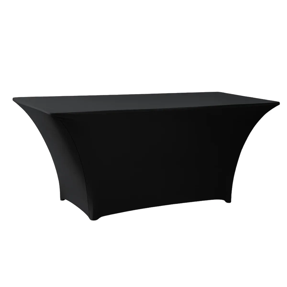 DL TABLE SPANDEX 180x80 Black classic Conference, banquet spandex cover