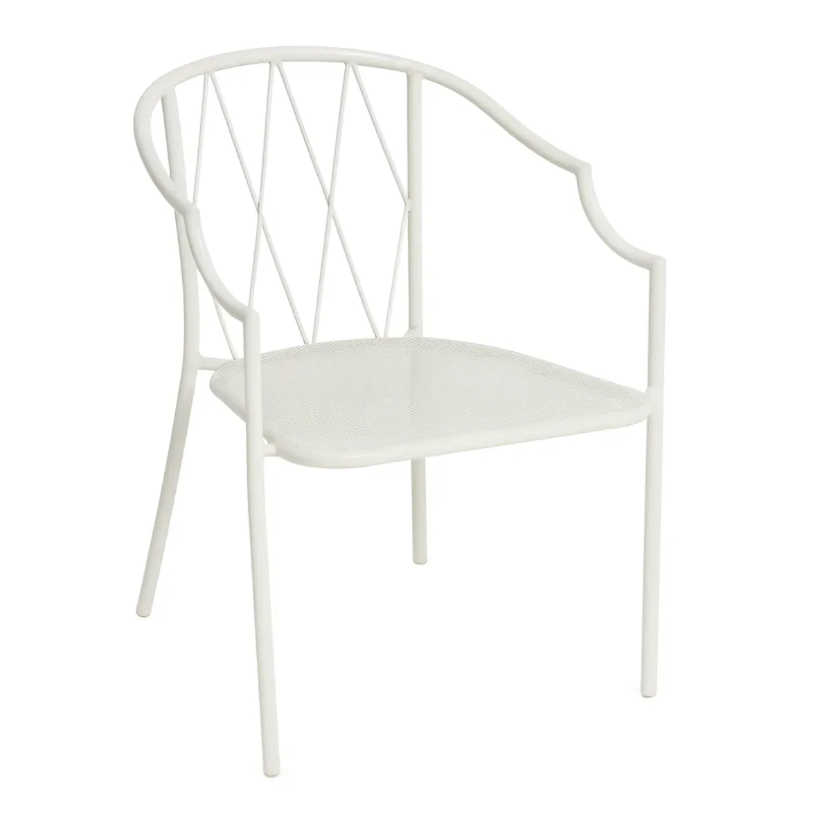 EU COMO Utolsó 4 db  White design Metal outdoor chair – product image
