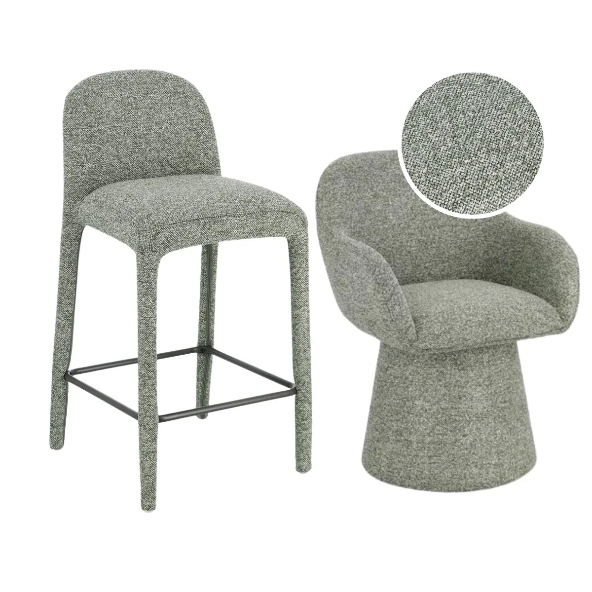 BT ANKARA 4 étkezőszék + 2 bárszék Green design Package deal