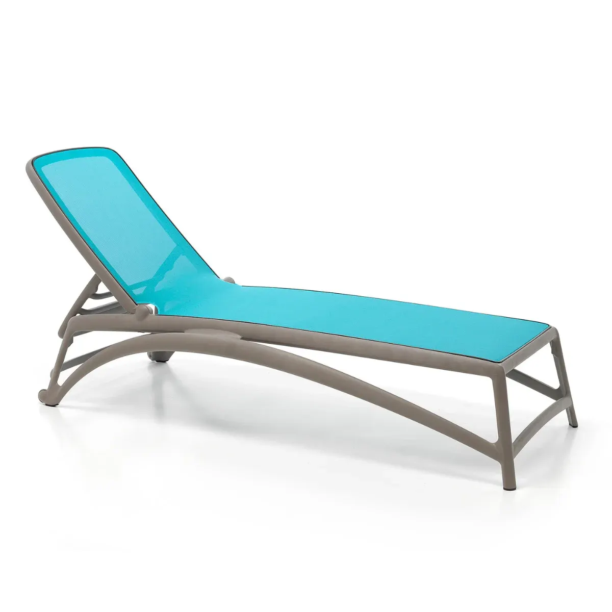NARDI ATLANTICO Taupe, Blue design Sunbed/Lounger