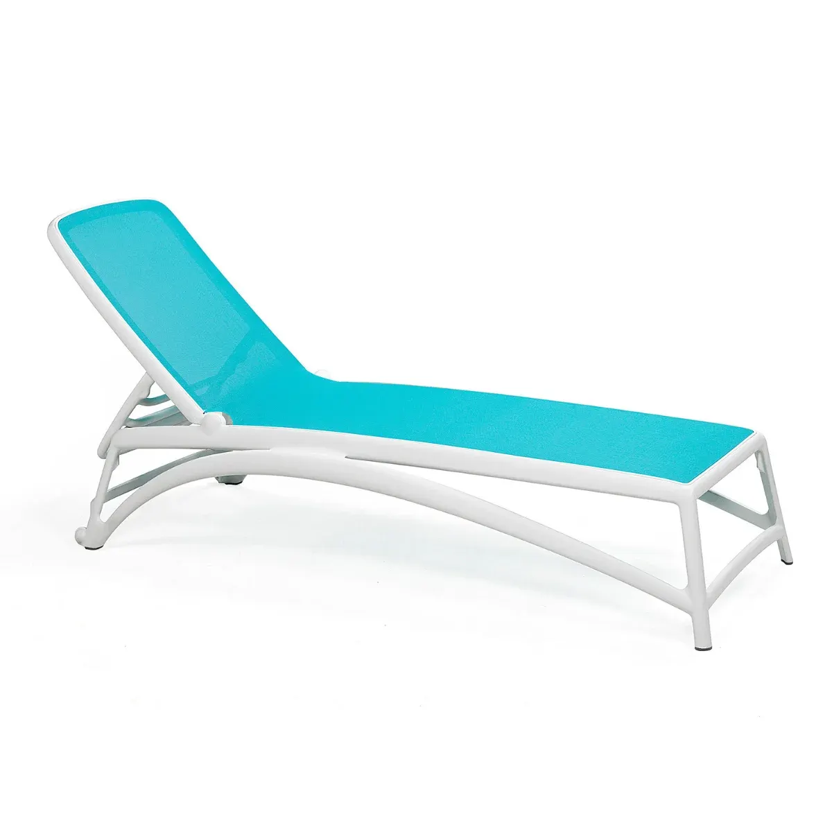 NARDI ATLANTICO White, Blue design Sunbed/Lounger