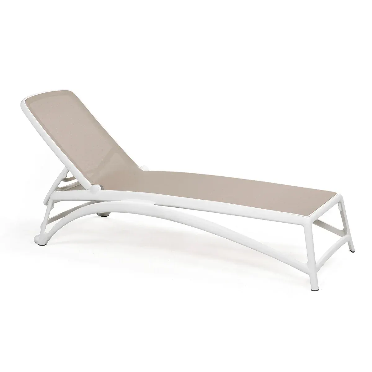 NARDI ATLANTICO White, Taupe design Sunbed/Lounger