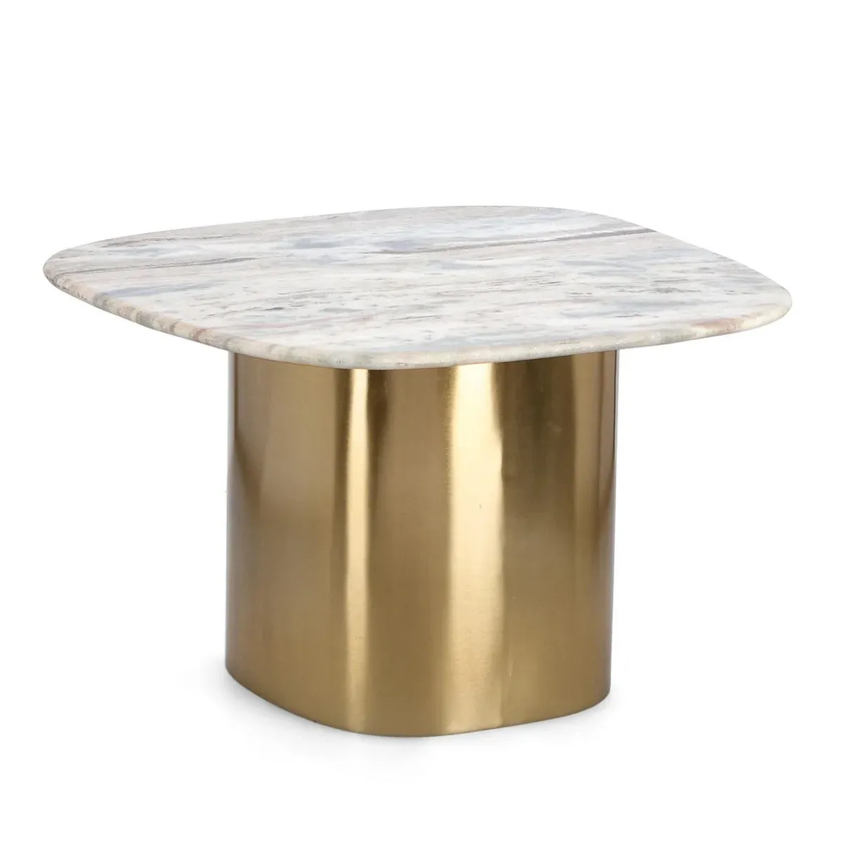 BT CORRY White, Gold design Coffee table