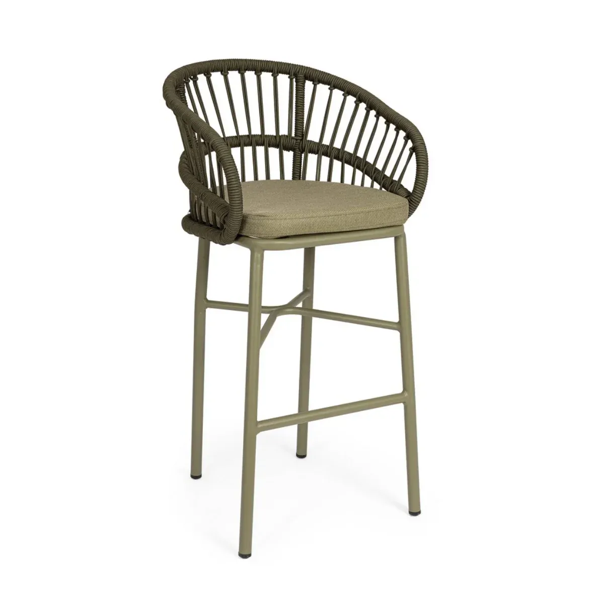 BT LASVEGAS design Polyrattan outdoor bar stool