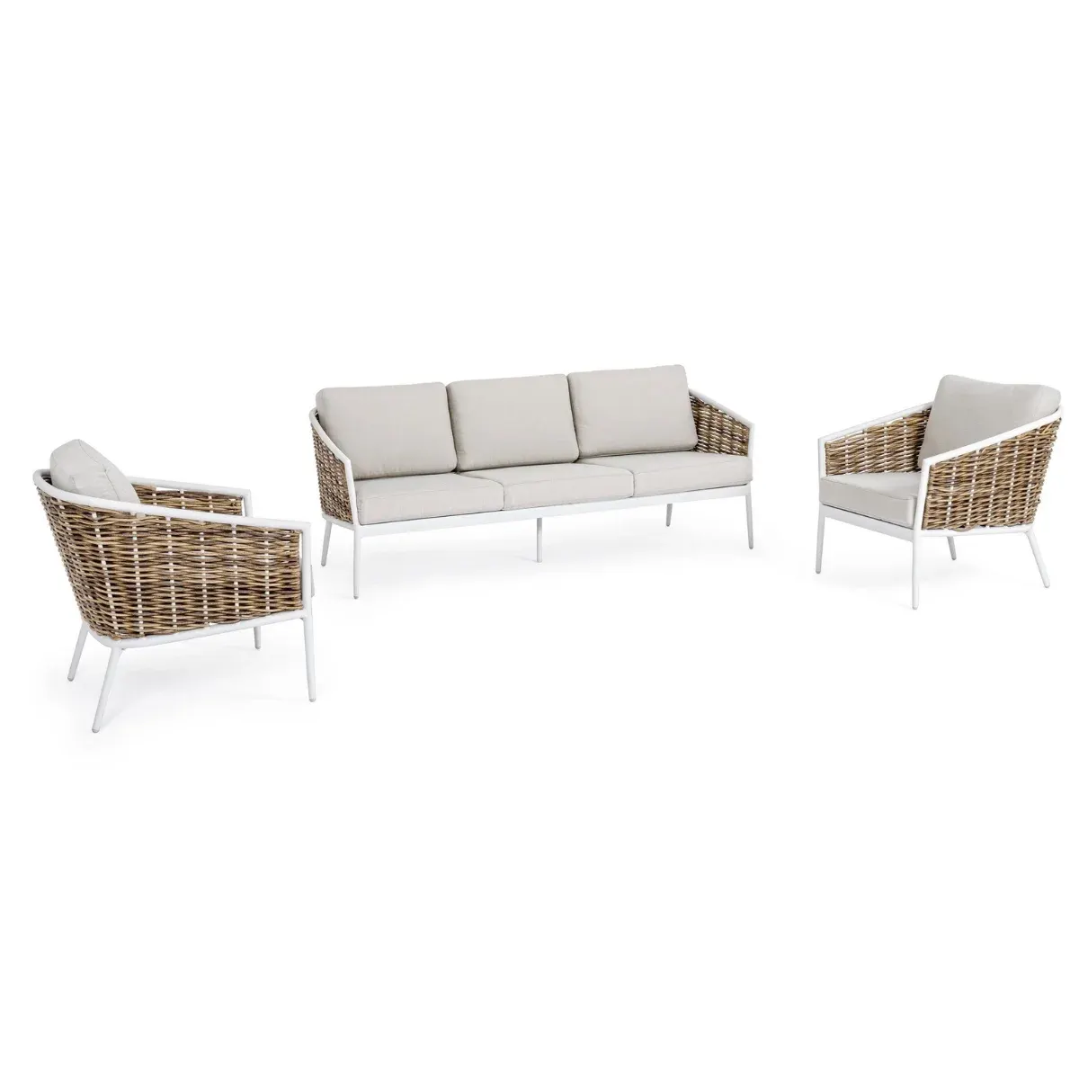 BT MIRABELL Fehér, Bézs modern Kültéri lounge szett