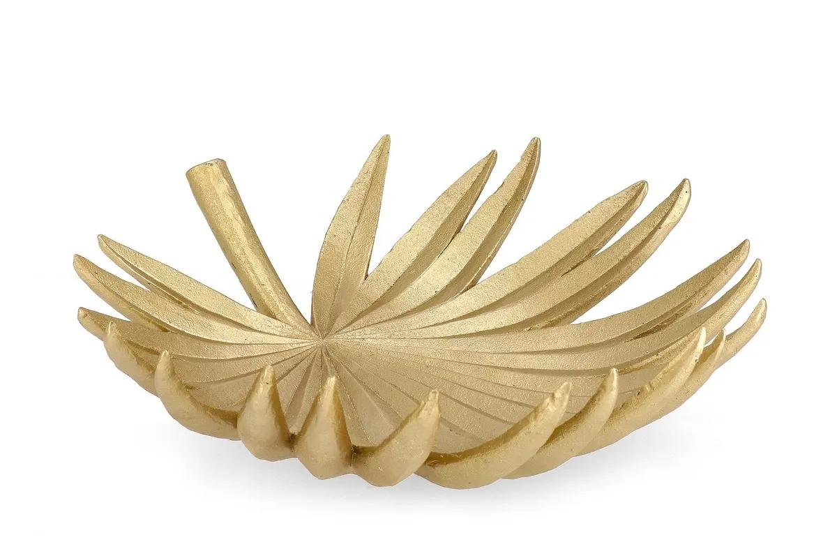 BT PALM LEAF utolsó 1db  Gold design Table decoration – product image
