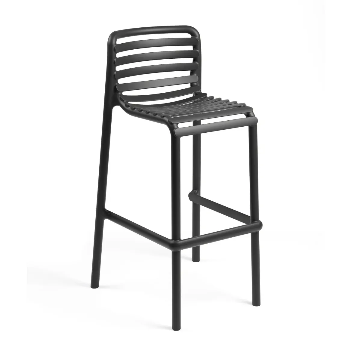 NARDI DOGA STOOL Grey modern Plastic outdoor bar stool
