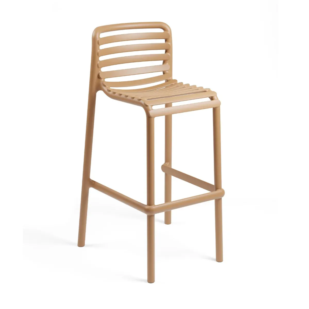 NARDI DOGA STOOL Beige modern Plastic outdoor bar stool