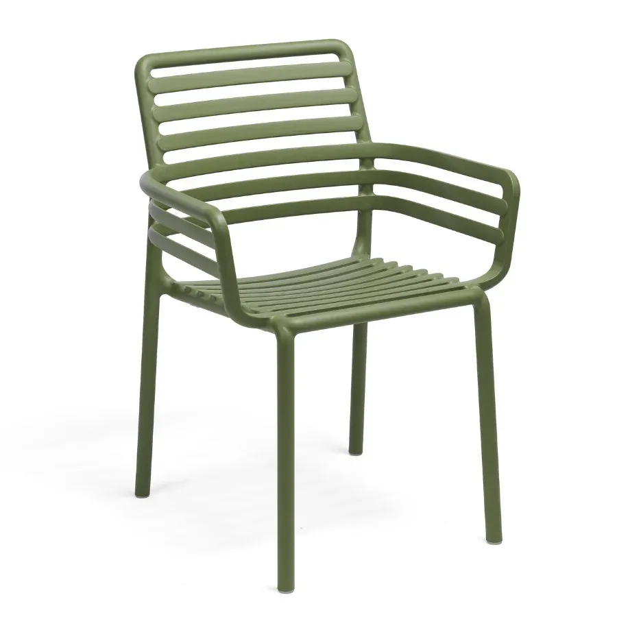 NARDI DOGA ARMCHAIR Green design Plastic outdoor chair