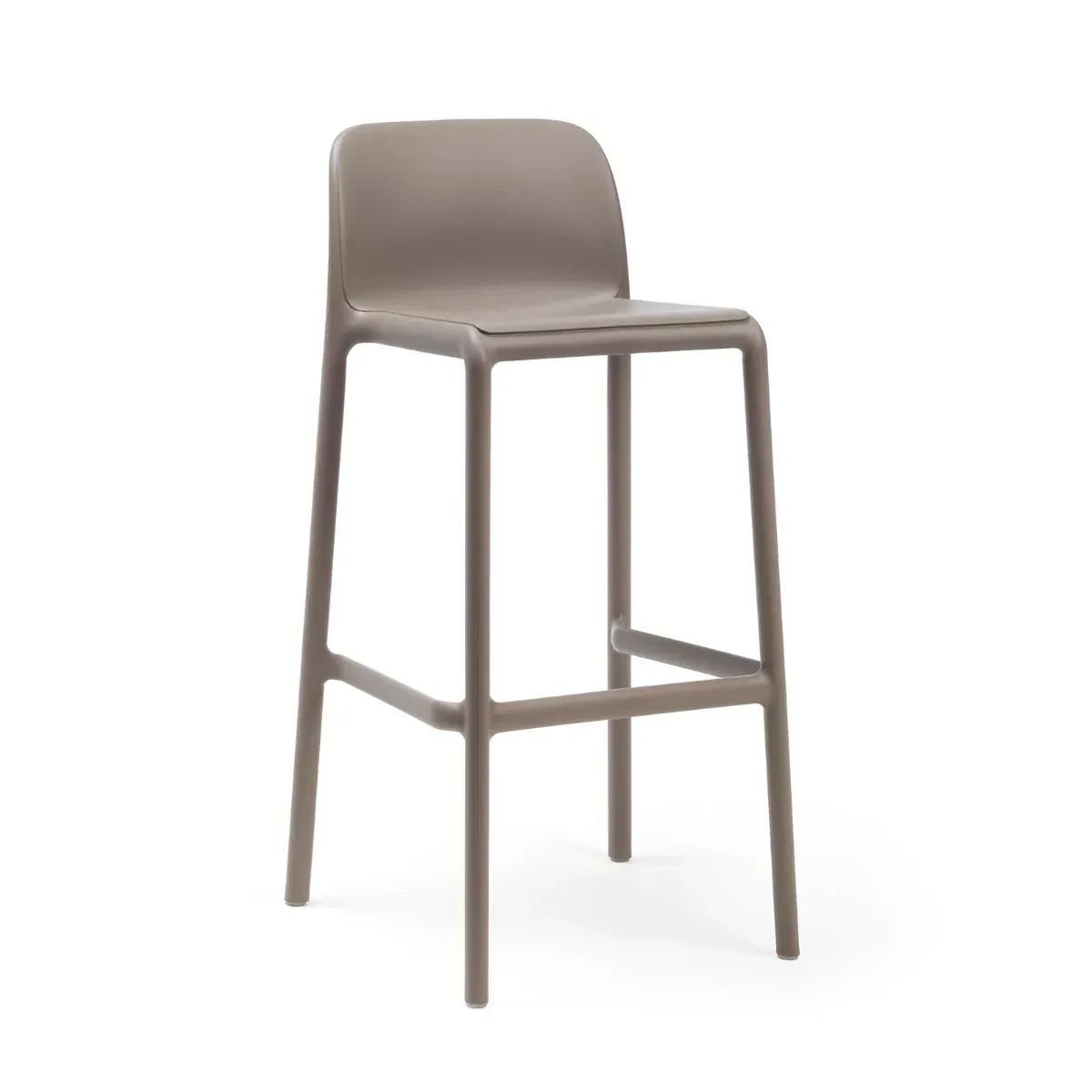 NARDI FARO Taupe design Plastic outdoor bar stool