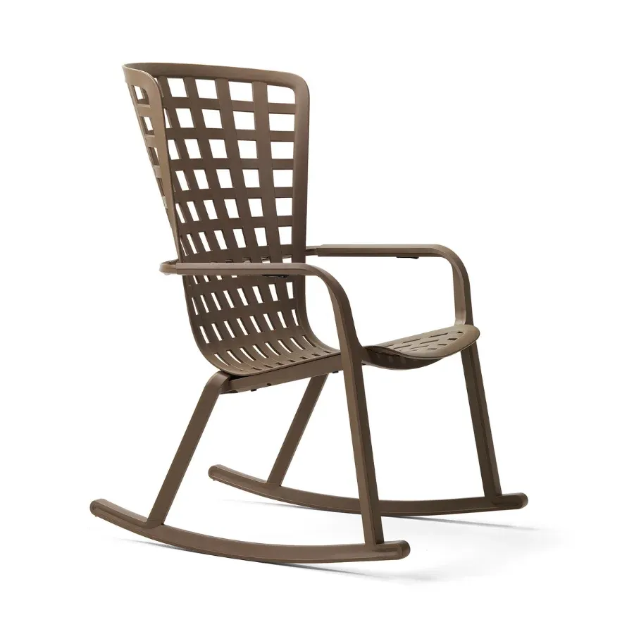 NARDI FOLIO ROCKING Brown design Plastic outdoor chair