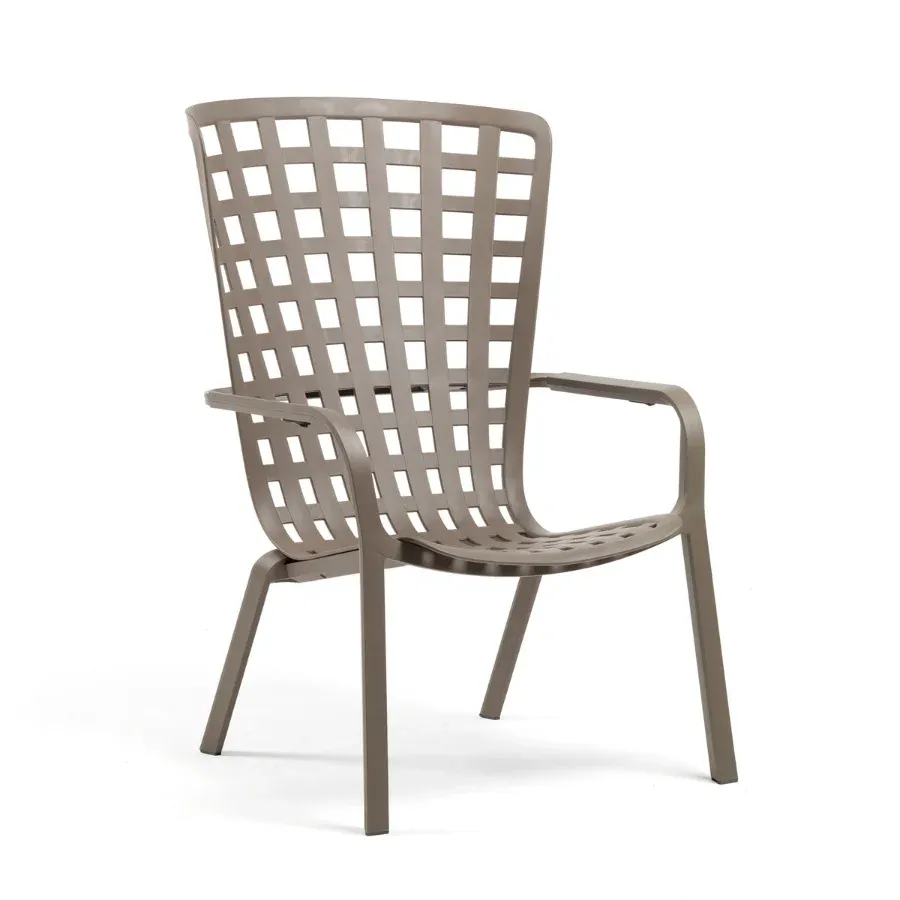 NARDI FOLIO Taupe design Plastic outdoor chair