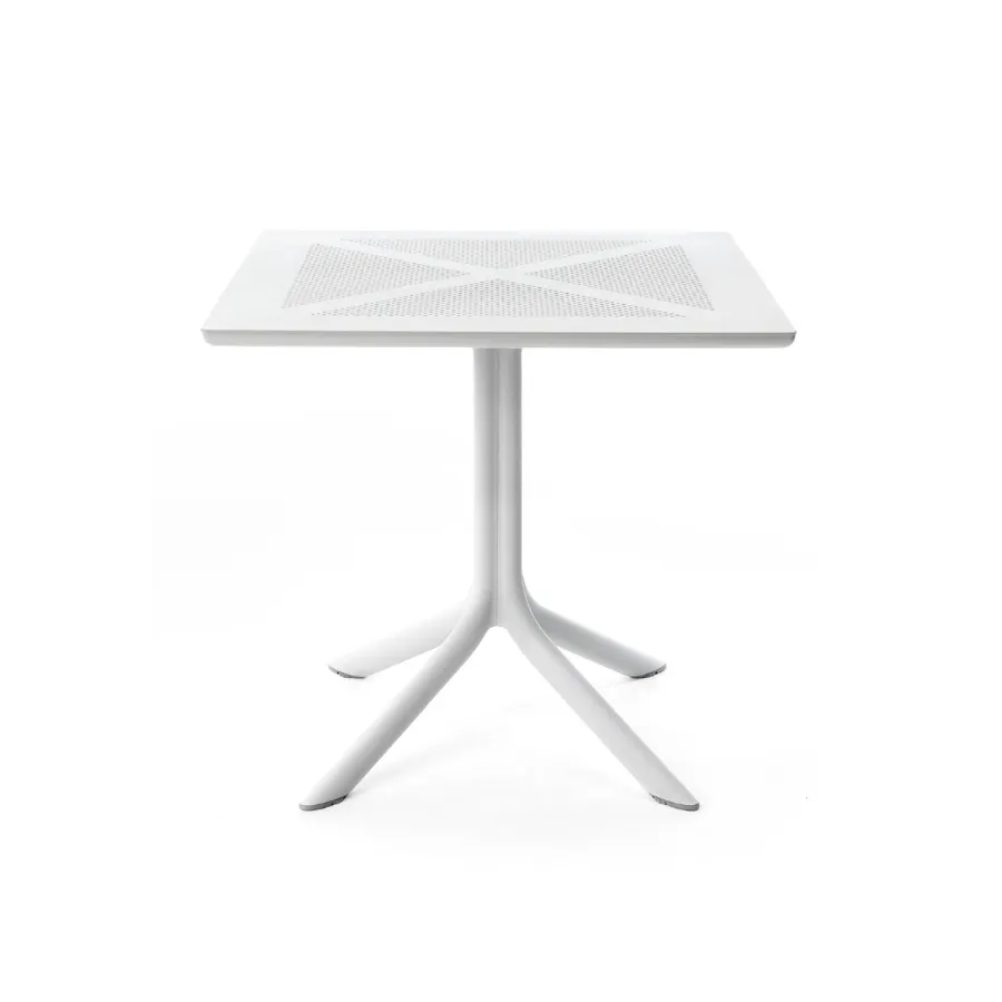 NARDI CLIP 70 White minimalist Outdoor complete table