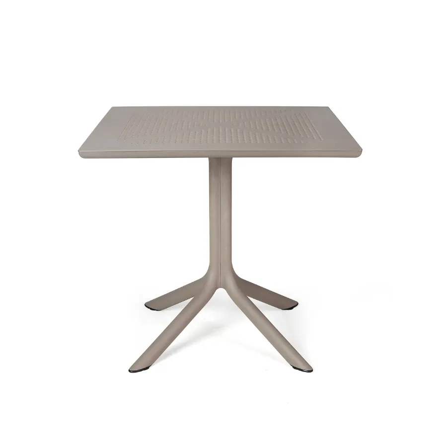 NARDI CLIP 70 Taupe modern Outdoor complete table