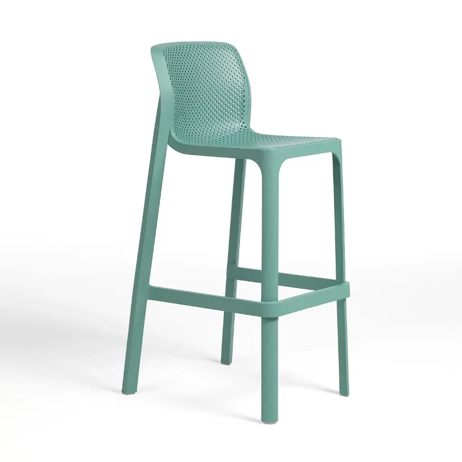 NARDI NET STOOL Mint modern Plastic outdoor bar stool