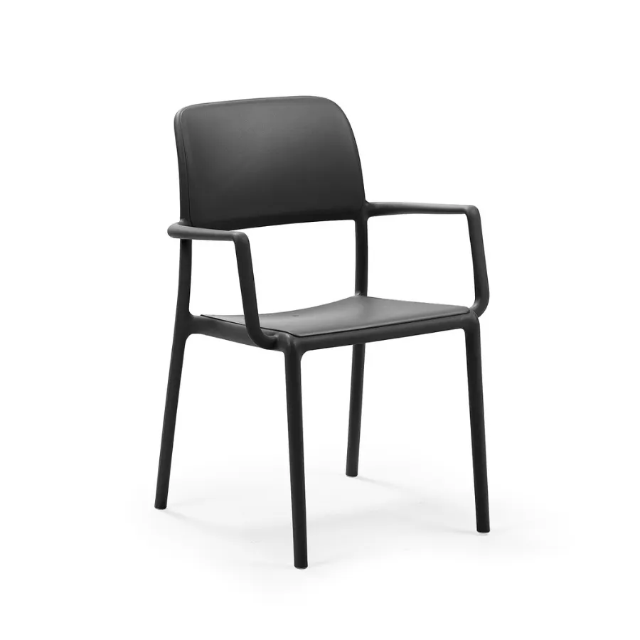 NARDI RIVA Grey classic Plastic outdoor chair