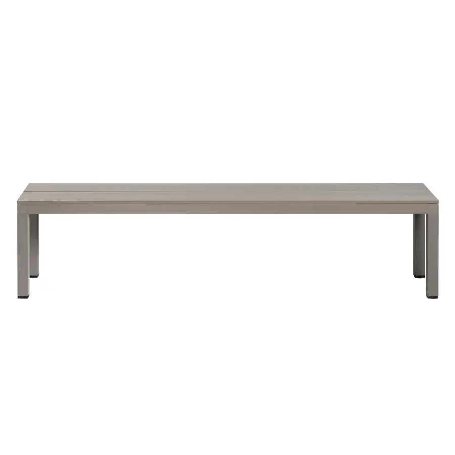 NARDI RIO BENCH ALU Taupe minimalist Bench