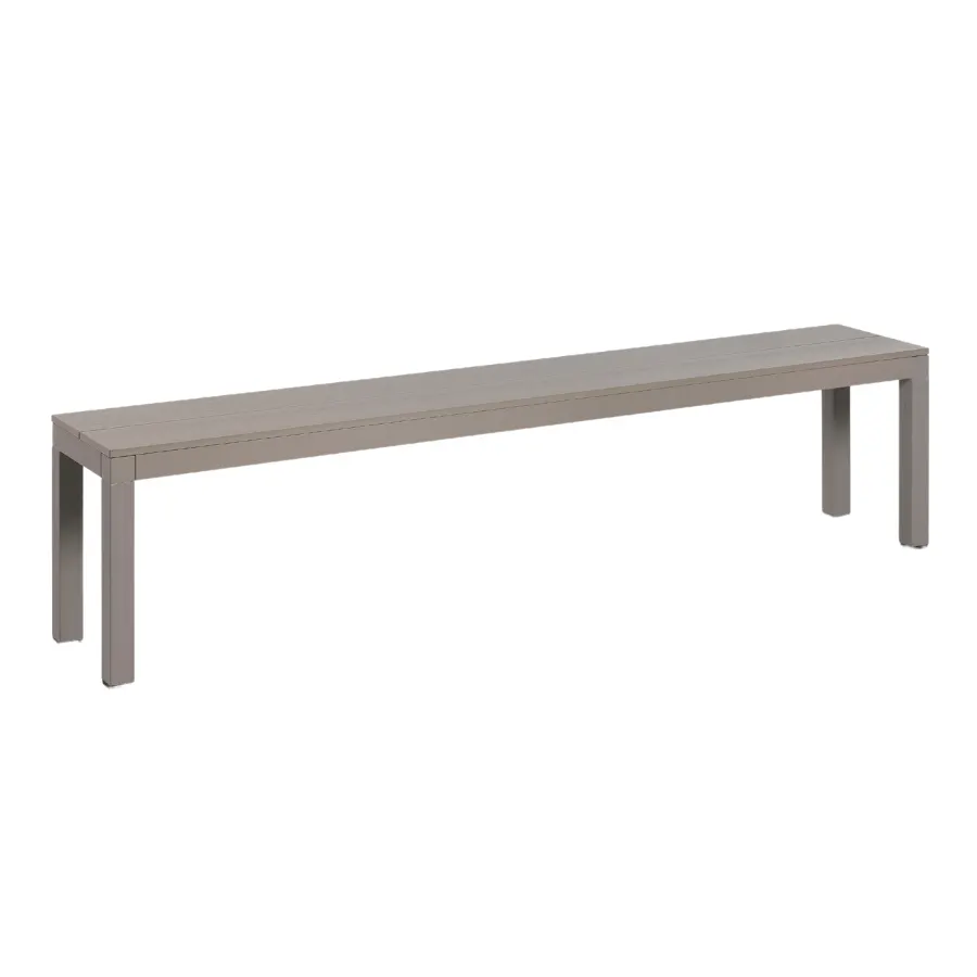 NARDI RIO BENCH ALU Taupe minimalist Bench