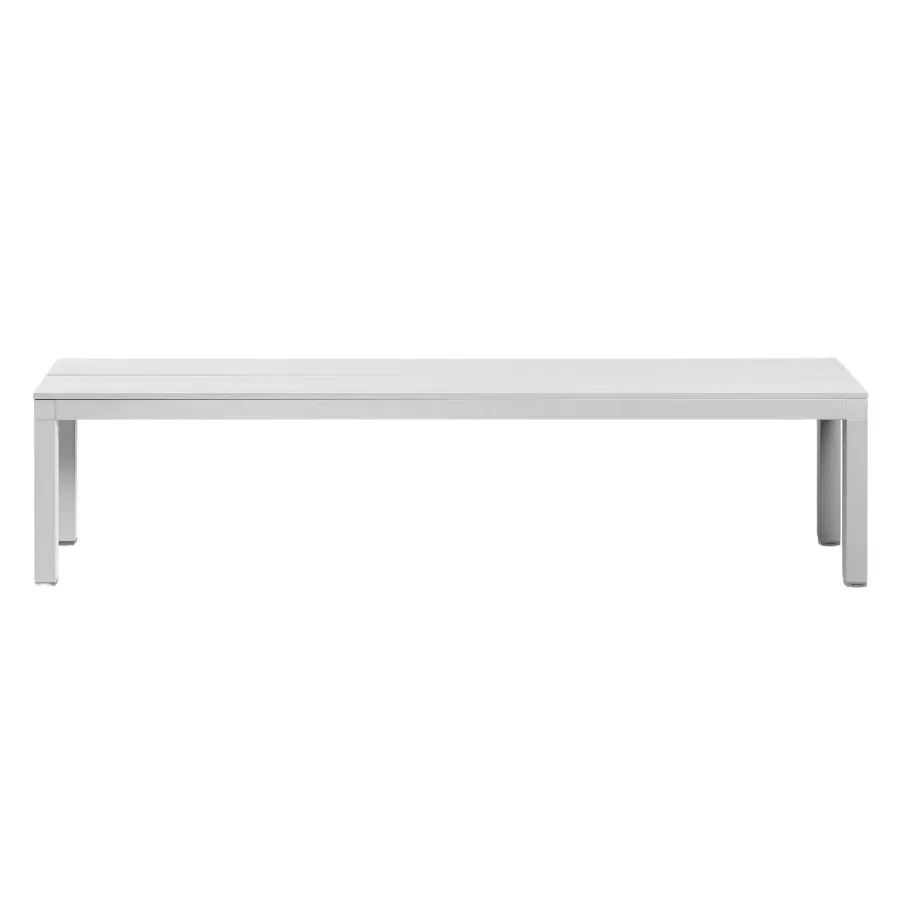 NARDI RIO BENCH ALU White minimalist Bench