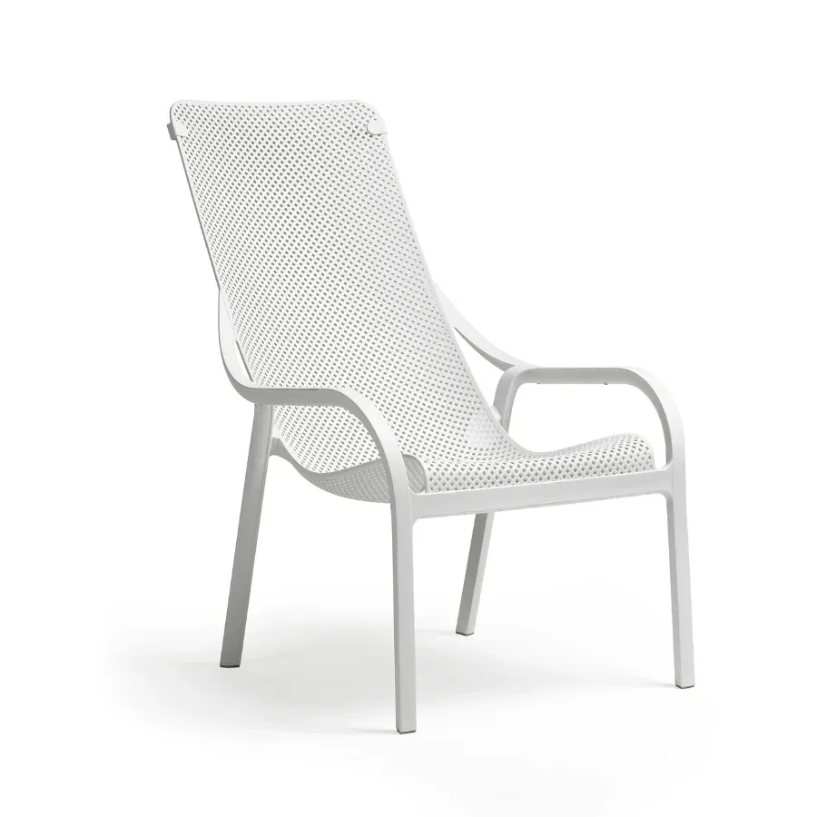 NARDI NET LOUNGE White design Plastic outdoor chair