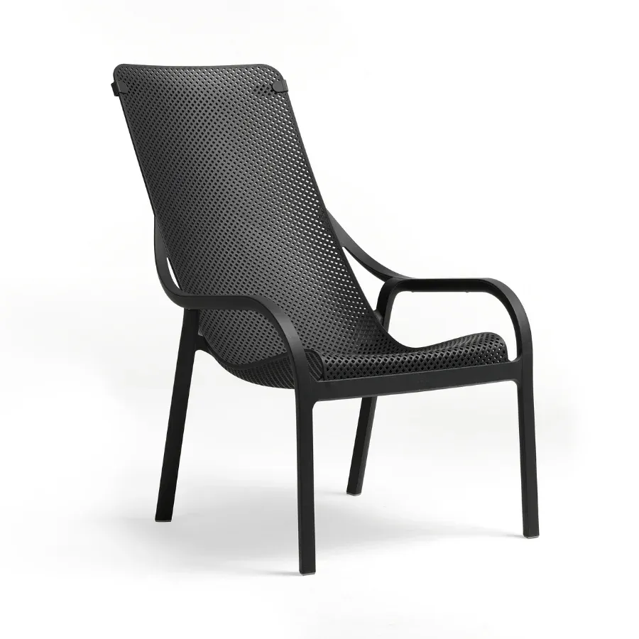 NARDI NET LOUNGE Grey design Plastic outdoor chair