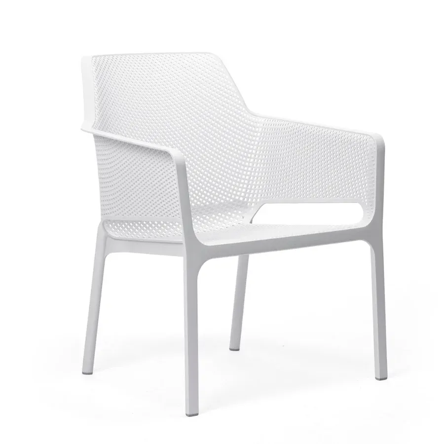NARDI NET RELAX White minimalist Plastic outdoor chair