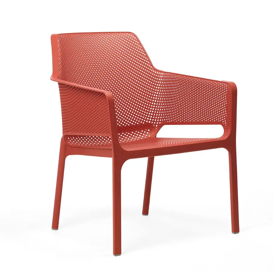 NARDI NET RELAX Red minimalist Plastic outdoor chair