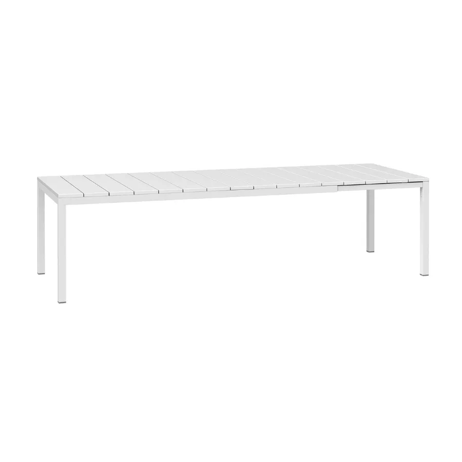 NARDI RIO 210-280 White modern Dining Table