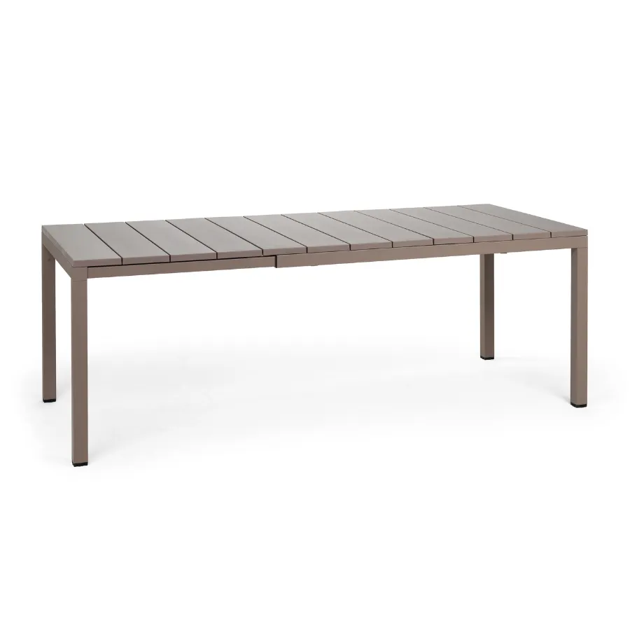 NARDI RIO 140-210 Taupe minimalist Outdoor complete table