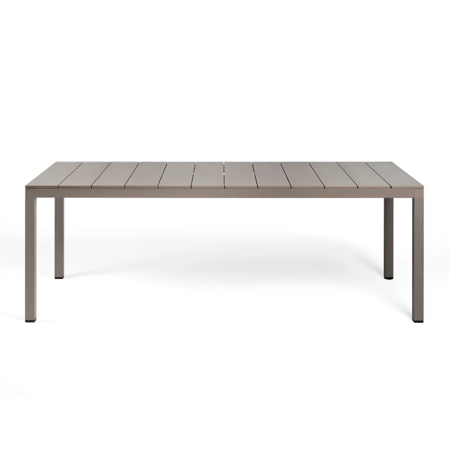 NARDI RIO ALU 210 FIX Taupe modern Dining Table
