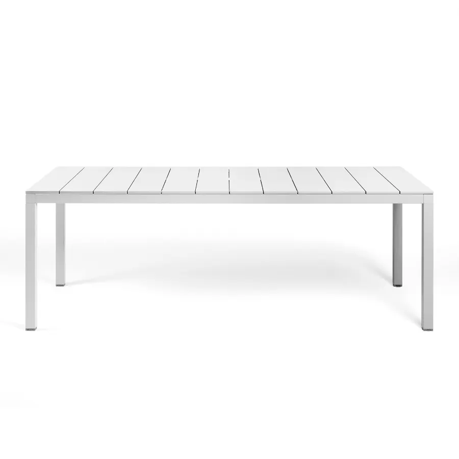 NARDI RIO ALU 210 FIX White modern Dining Table