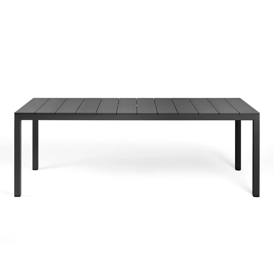 NARDI RIO ALU 210 FIX Grey modern Dining Table – product image