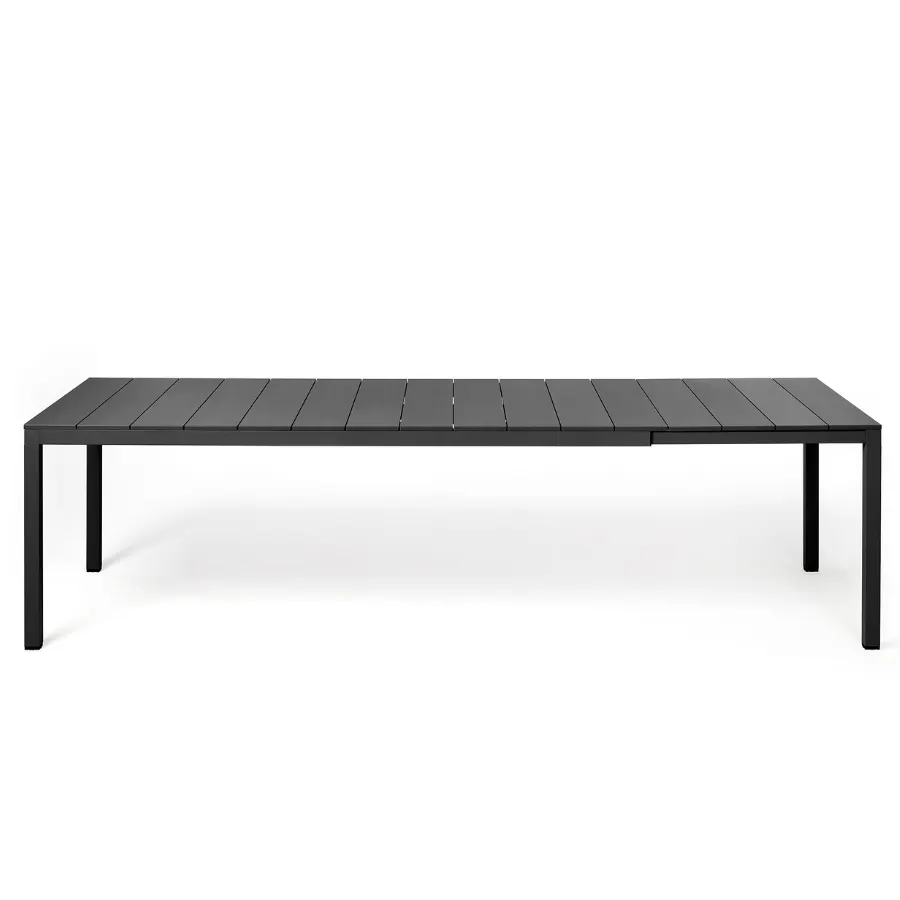 NARDI RIO ALU 210-280 EXT Grey modern Dining Table