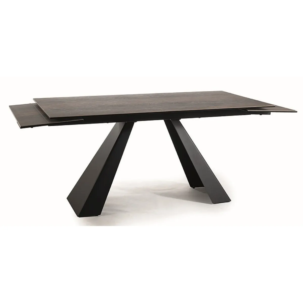 SI ALDO Black, Brown design Bővíthető étkezőasztal