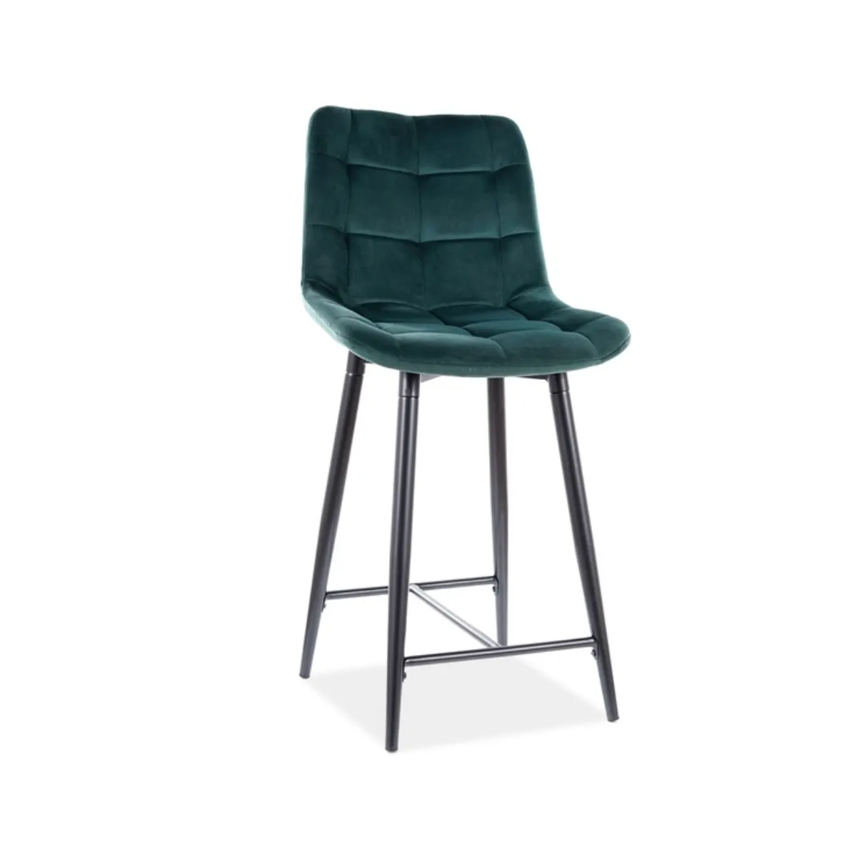 SI NONI Green modern Low bar stool
