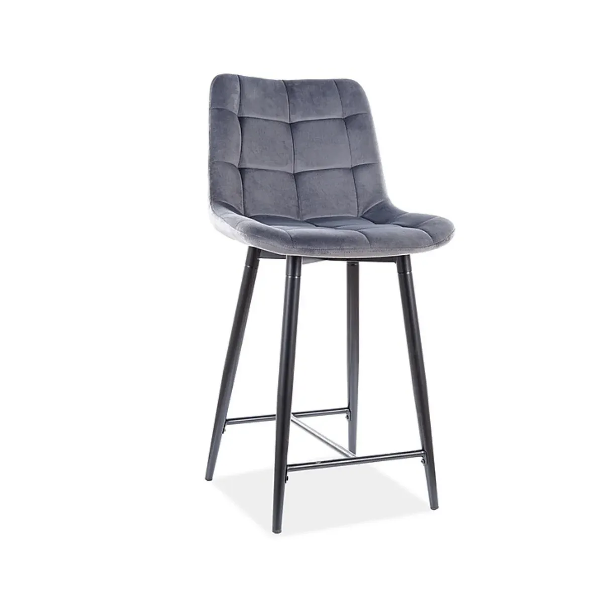 SI NONI Grey modern Low bar stool