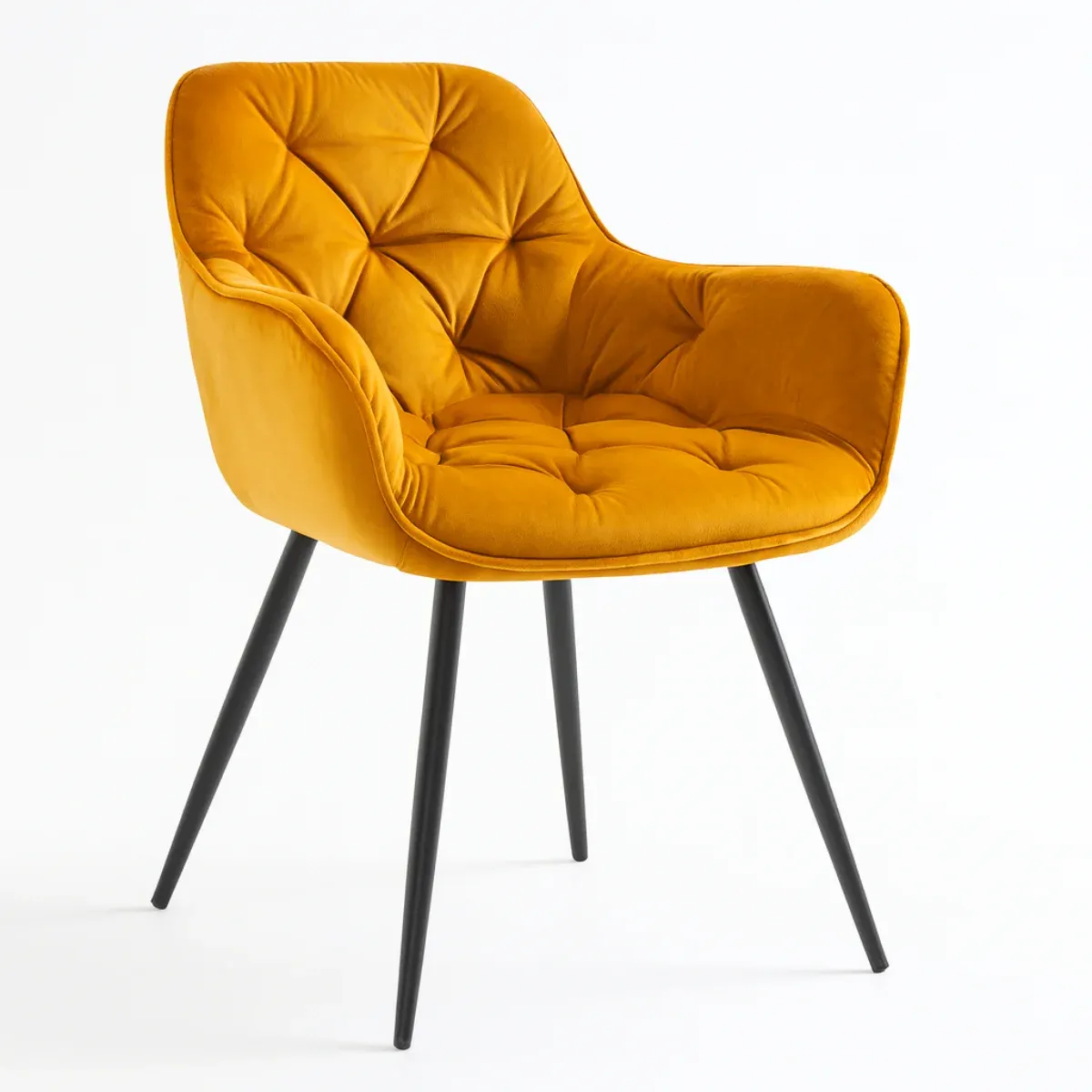 SI CHERRY Yellow design Upholstered indoor chair